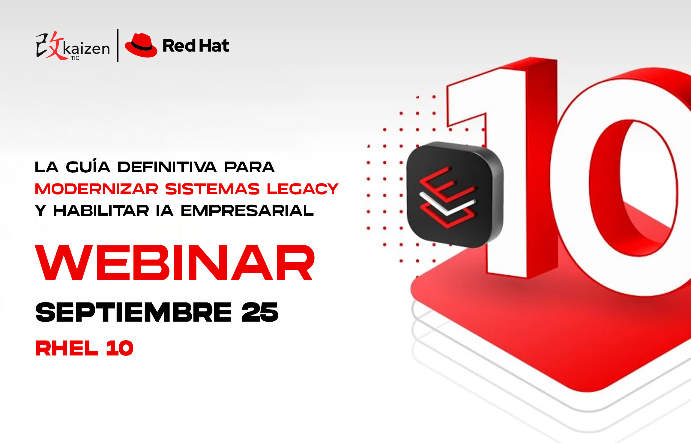 Webinar Kaizen TIC y Red Hat sobre modernización de sistemas legacy con IA